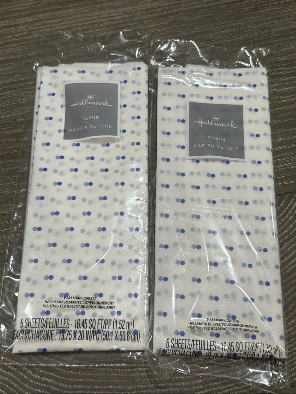 Hallmark single sheet